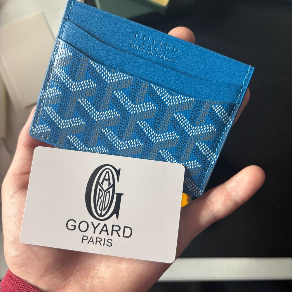 Goyard Blue Saint Sulpice Card Holder